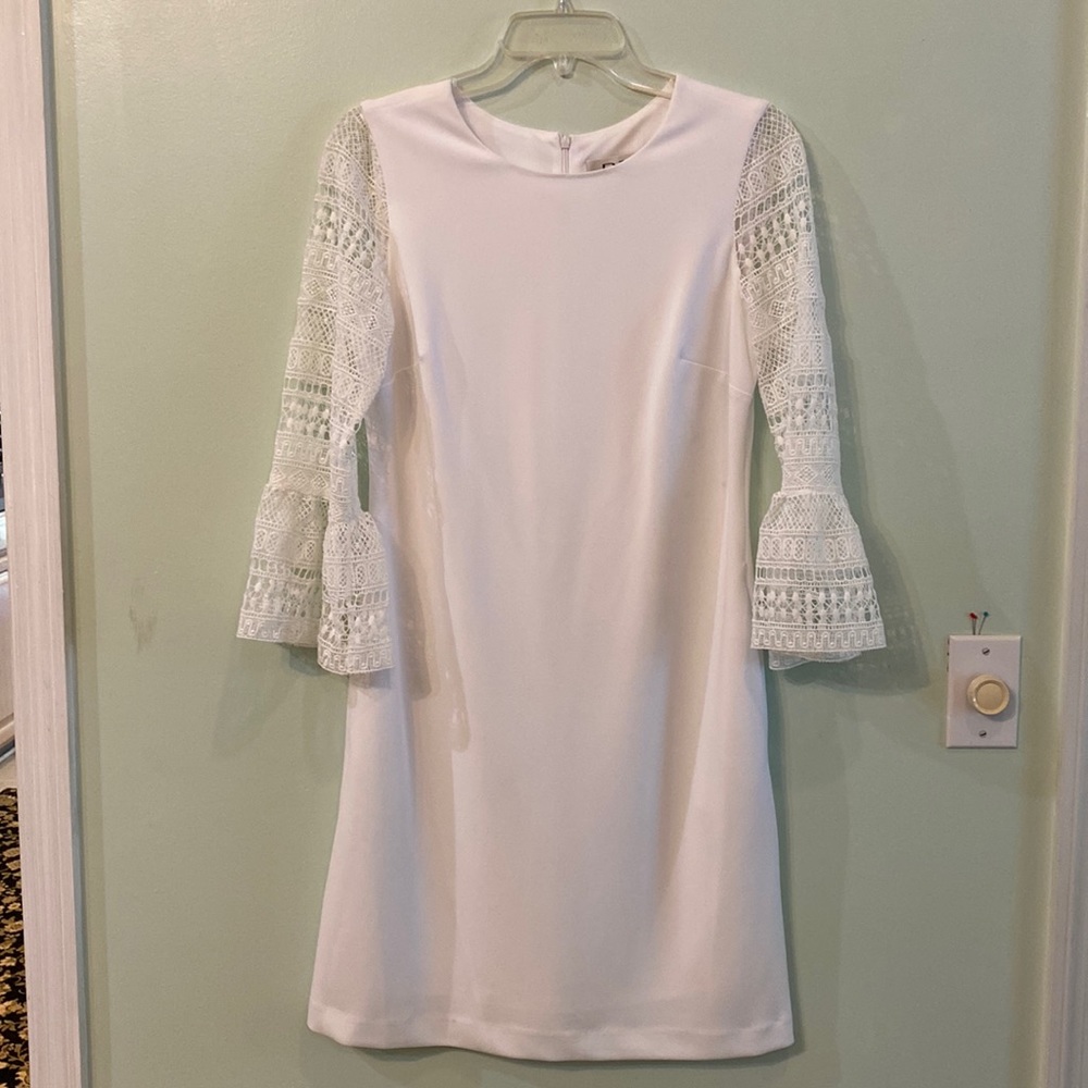 D R collection by Dona Ricca White summer lined dress.